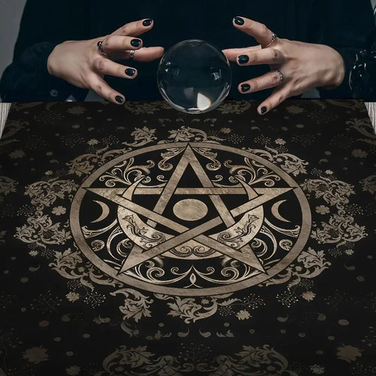 Altar Cloth Tarot Table Cover – Starry Twelve Constellations Design